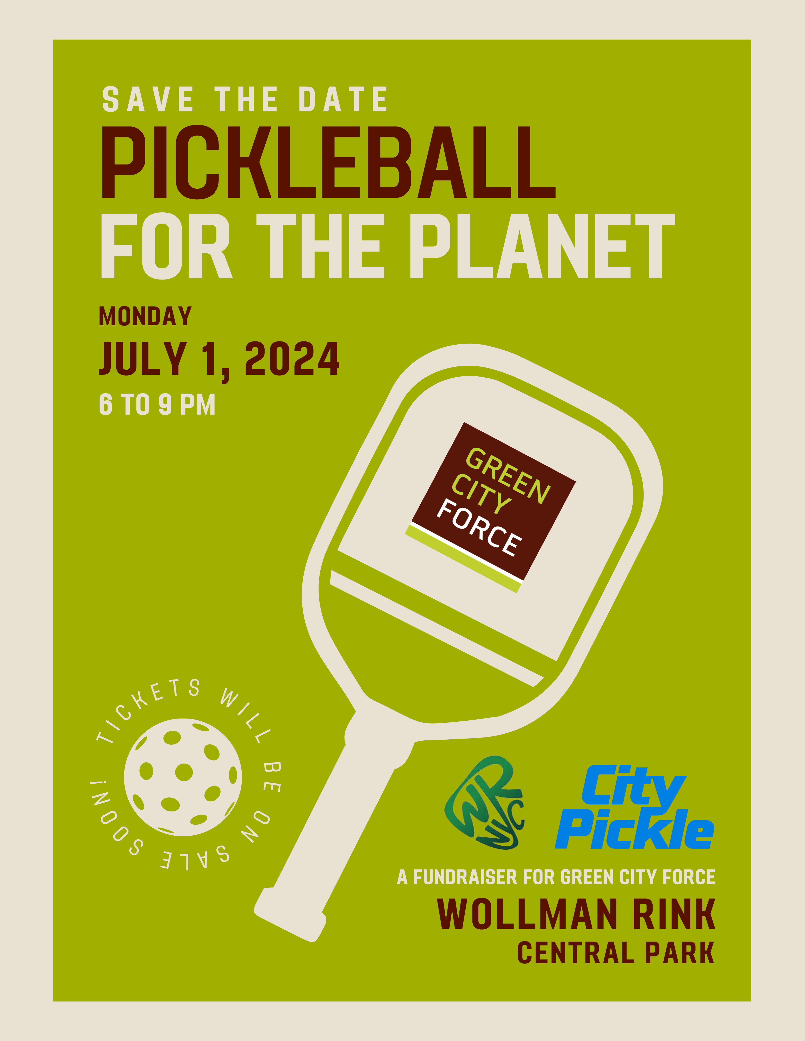 Gear up for pickleball fun with Green City Force!🥒🏓
